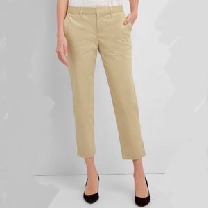 The Gap WOMEN’S Slim City Crop Khaki Stretch Twill Tan Pants size 2